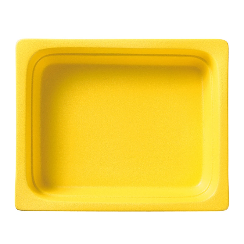 ミヤザキ食器 ラック ポーセレン ガストロノームパン 角型 深 1／2 コーンイエロー RA1208GNCY 1個（ご注文単位2個）【直送品】