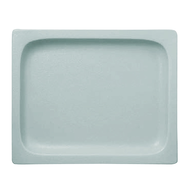 ミヤザキ食器 ラック ポーセレン ガストロノームパン 角型 浅 1／2 ピタヤグレー RA1218GNPG 1個（ご注文単位3個）【直送品】