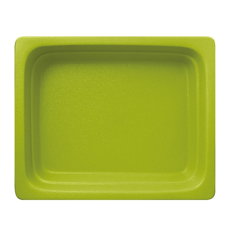 ミヤザキ食器 ラック ポーセレン ガストロノームパン 角型 深 1／2 キウィグリーン RA1208GNKG 1個（ご注文単位2個）【直送品】