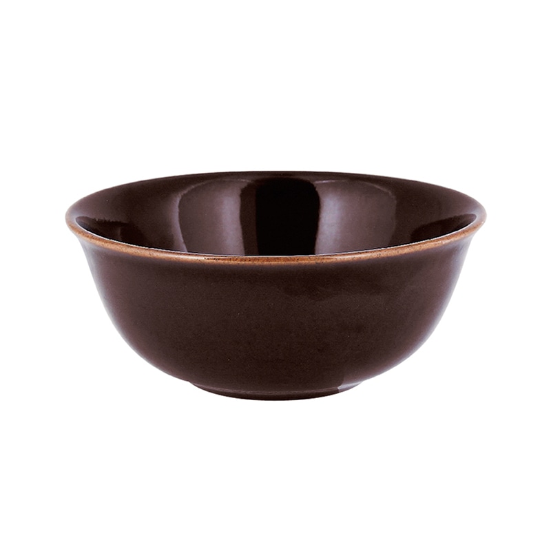 ミヤザキ食器 ラック ポーセレン ジェネシス ボール 16cm ダークブラウン RA16003GEDB 1個（ご注文単位12個）【直送品】