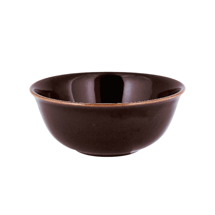 ミヤザキ食器 ラック ポーセレン ジェネシス ボール 12cm ダークブラウン RA12003GEDB 1個（ご注文単位12個）【直送品】