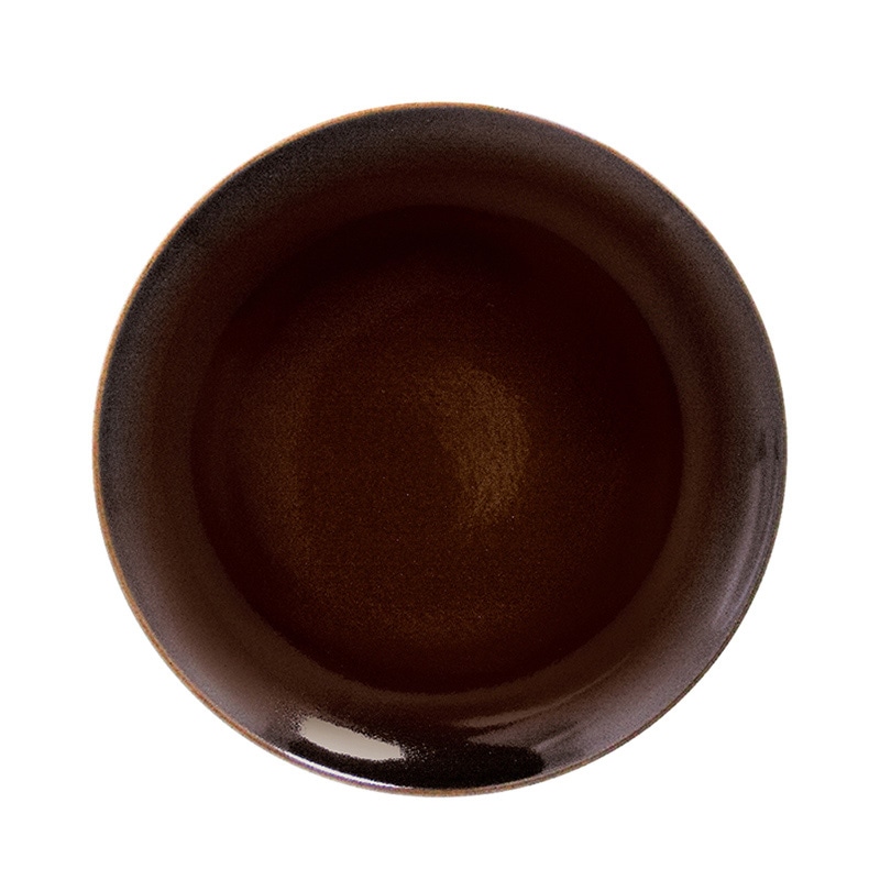 ミヤザキ食器 ラック ポーセレン ジェネシス フラットプレート 18cm ダークブラウン RA18001GEDB 1個（ご注文単位24個）【直送品】