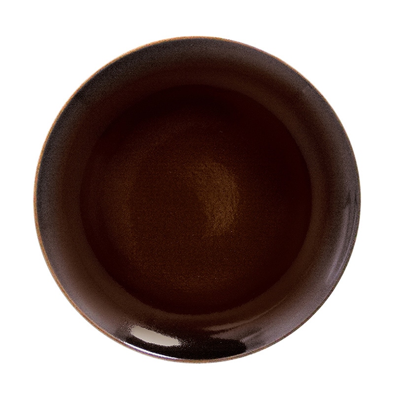 ミヤザキ食器 ラック ポーセレン ジェネシス フラットプレート 24cm ダークブラウン RA24001GEDB 1個（ご注文単位12個）【直送品】