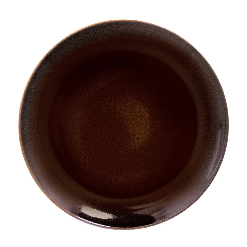 ミヤザキ食器 ラック ポーセレン ジェネシス フラットプレート 27cm ダークブラウン RA27001GEDB 1個（ご注文単位12個）【直送品】