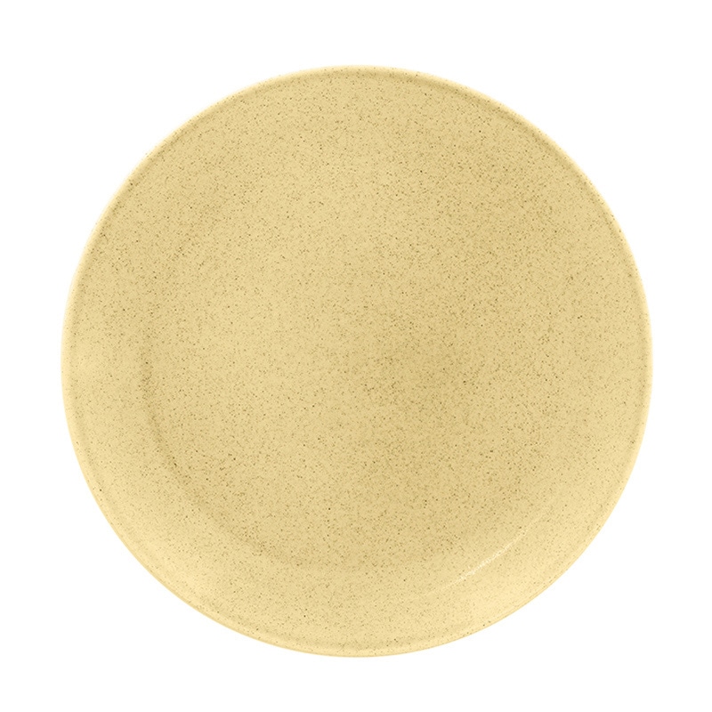 ミヤザキ食器 ラック ポーセレン ジェネシス フラットプレート 24cm クリーム RA24001GECR 1個（ご注文単位12個）【直送品】