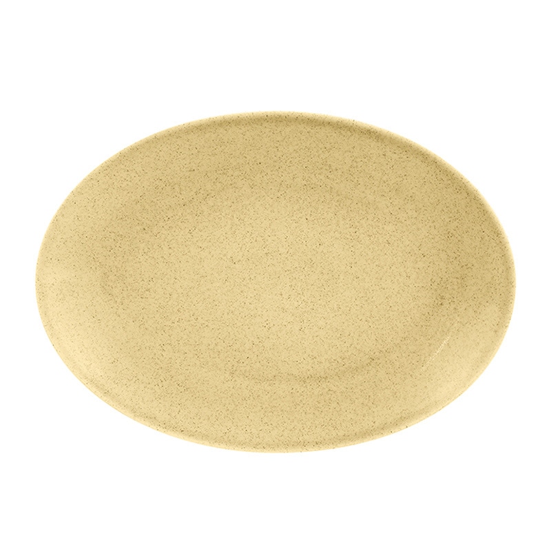 ミヤザキ食器 ラック ポーセレン ジェネシス オーバルプラター 32cm クリーム RA32011GECR 1個（ご注文単位6個）【直送品】