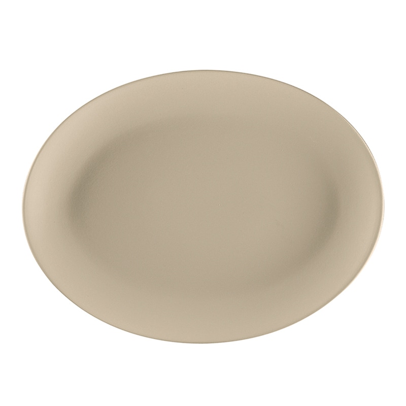ミヤザキ食器 ラック ポーセレン ジェネシス オーバルプラター 36cm クリーム RA36011GECR 1個（ご注文単位6個）【直送品】