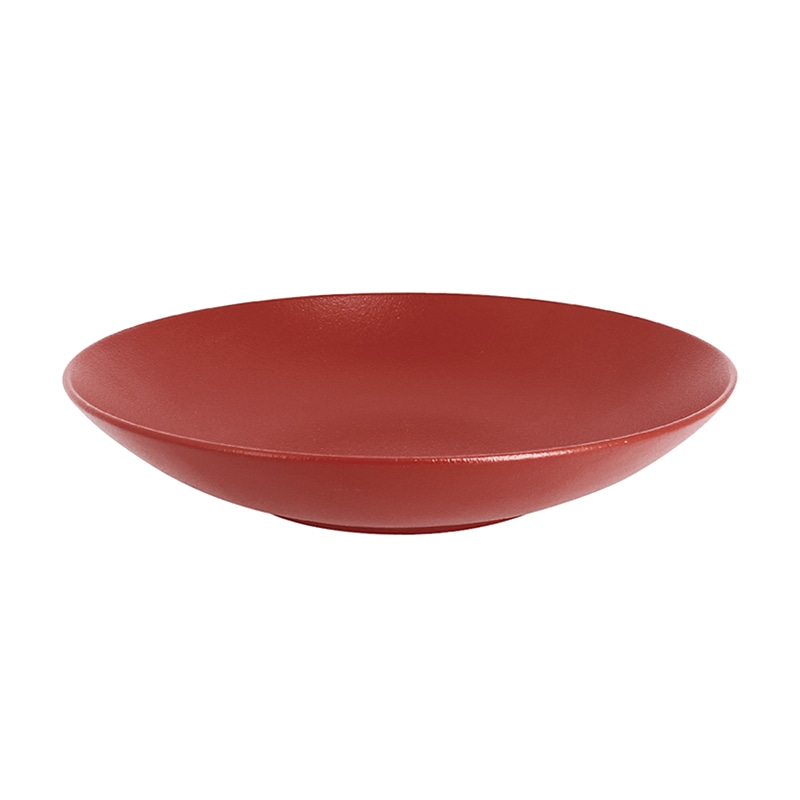 ミヤザキ食器 ラック ポーセレン ネオフュージョン クーププレート 26cm ダークレッド RA26002NFDR 1個（ご注文単位12個）【直送品】