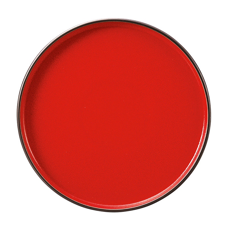 ミヤザキ食器 ラック ポーセレン ファイヤー スタッカブルプレート 浅 27cm レッド RA27701FIRD 1個（ご注文単位6個）【直送品】