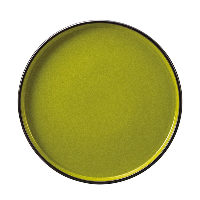 ミヤザキ食器 ラック ポーセレン ファイヤー スタッカブルプレート 浅 23cm グリーン RA23701FIGR 1個（ご注文単位6個）【直送品】