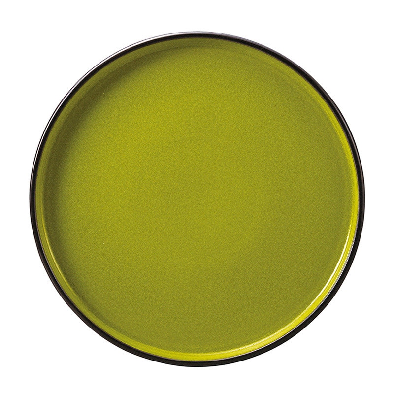 ミヤザキ食器 ラック ポーセレン ファイヤー スタッカブルプレート 浅 27cm グリーン RA27701FIGR 1個（ご注文単位6個）【直送品】