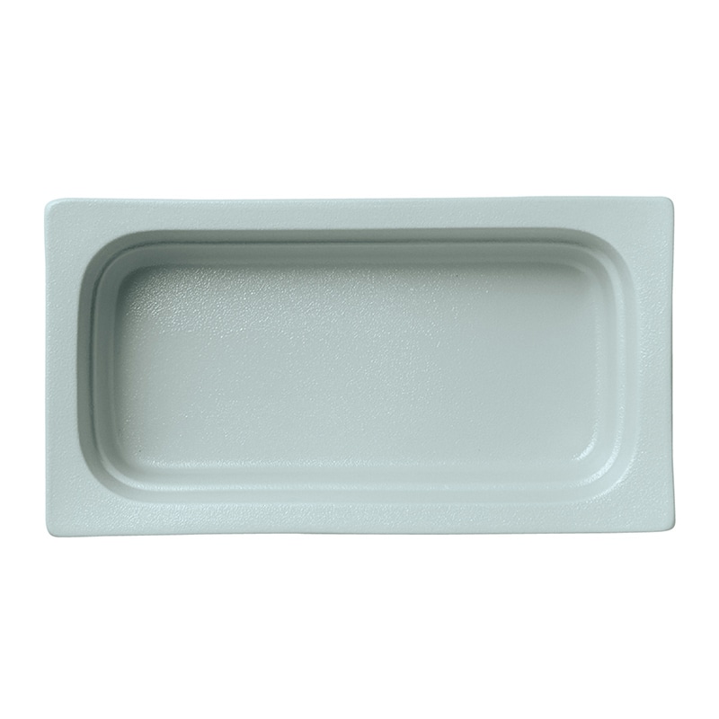 ミヤザキ食器 ラック ポーセレン ガストロノームパン 角型 深 1／3 ピタヤグレー RA1308GNPG 1個（ご注文単位3個）【直送品】