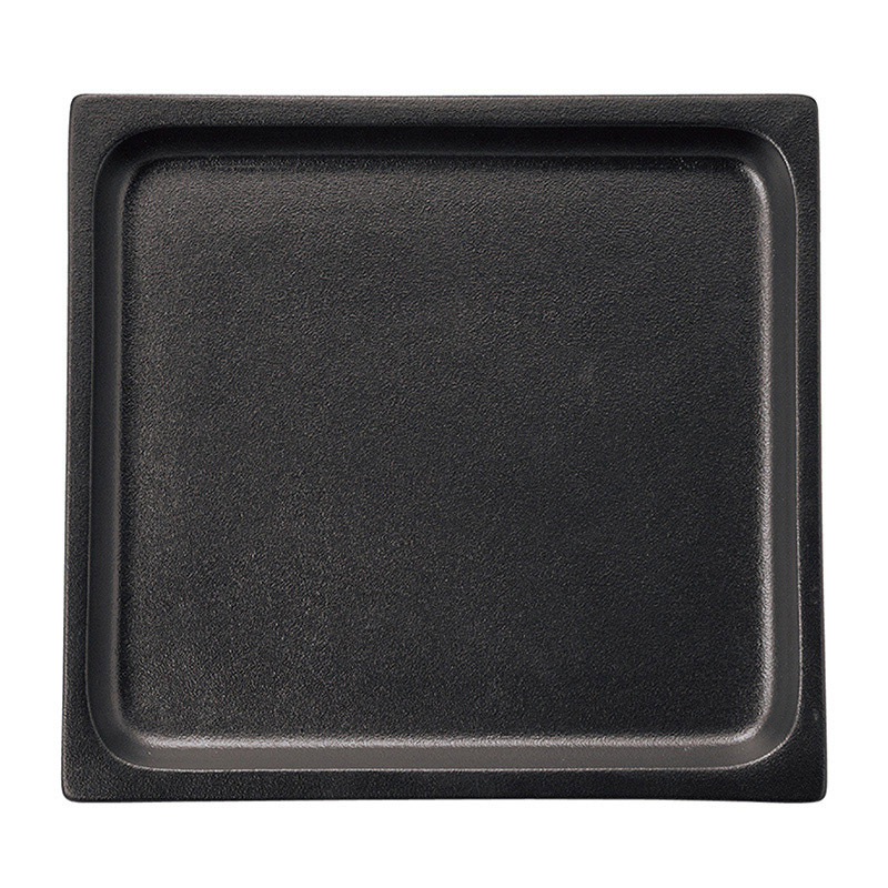 ミヤザキ食器 ラック ポーセレン ガストロノームパン 角型 浅 2／3 スモーキーブラック RA2318GNSB 1個（ご注文単位3個）【直送品】