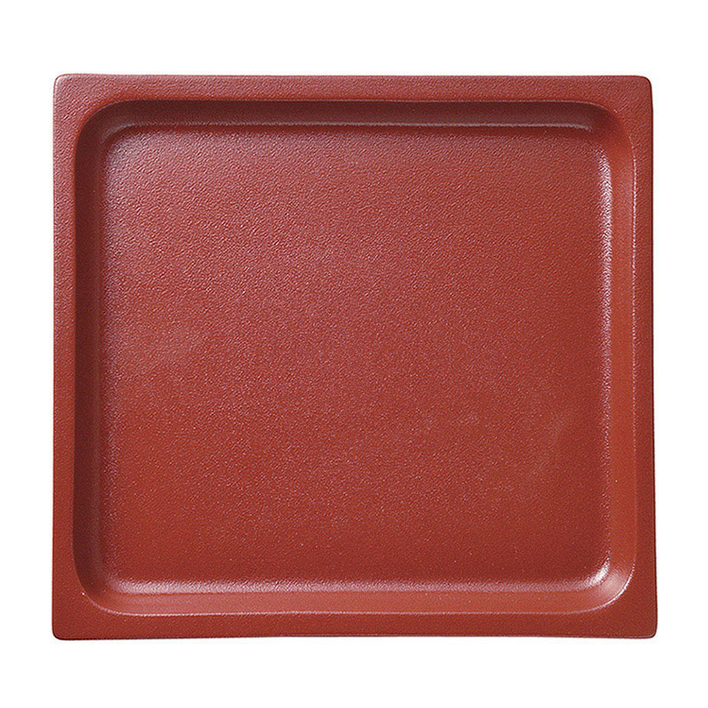 ミヤザキ食器 ラック ポーセレン ガストロノームパン 角型 浅 2／3 ダークレッド RA2318GNDR 1個（ご注文単位3個）【直送品】