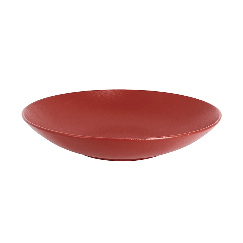 ミヤザキ食器 ラック ポーセレン ネオフュージョン クーププレート 22cm ダークレッド RA22002NFDR 1個(ご注文単位12個)【直送品】