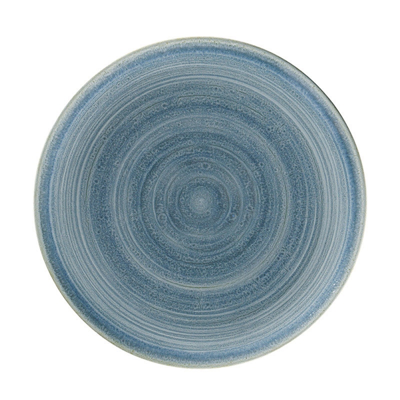 ミヤザキ食器 ラック ポーセレン スポット フラットプレート 24cm ブルー RA24001SPBL 1個(ご注文単位12個)【直送品】