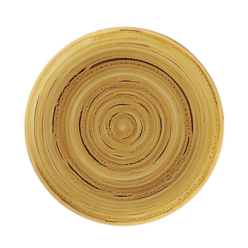 ミヤザキ食器 ラック ポーセレン スポット フラットプレート 21cm クリーム RA21001SPCR 1個(ご注文単位12個)【直送品】