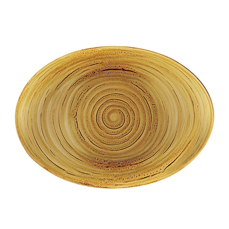 ミヤザキ食器 ラック ポーセレン スポット オーバルプラター 32cm クリーム RA32011SPCR 1個(ご注文単位6個)【直送品】