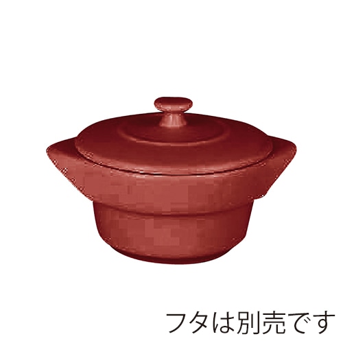 ミヤザキ食器 ラック ポーセレン ネオフュージョン ココット 10cm ダークレッド RA10008NFDR 1個(ご注文単位12個)【直送品】