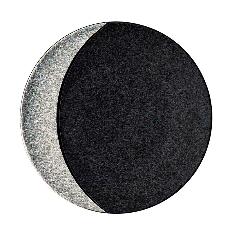 ミヤザキ食器 ラック ポーセレン ムーン メタルフュージョン ラウンドプレート 23.5cm シルバー RA23321MOSB 1個（ご注文単位12個）【直送品】