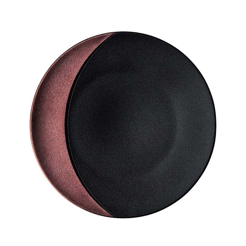 ミヤザキ食器 ラック ポーセレン ムーン メタルフュージョン ラウンドプレート 16cm ブロンズ RA16321MOBB 1個（ご注文単位24個）【直送品】