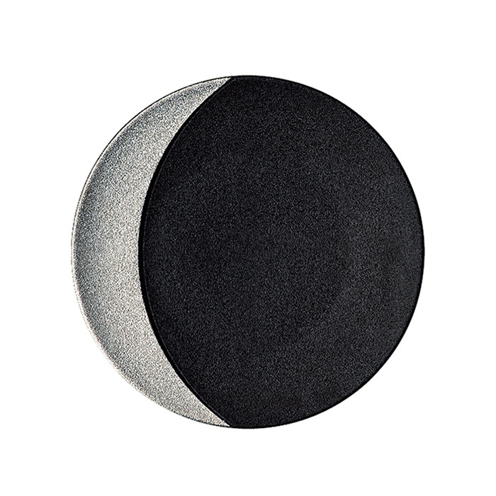 ミヤザキ食器 ラック ポーセレン ムーン メタルフュージョン ラウンドプレート 11cm シルバー RA11321MOSB 1個（ご注文単位24個）【直送品】