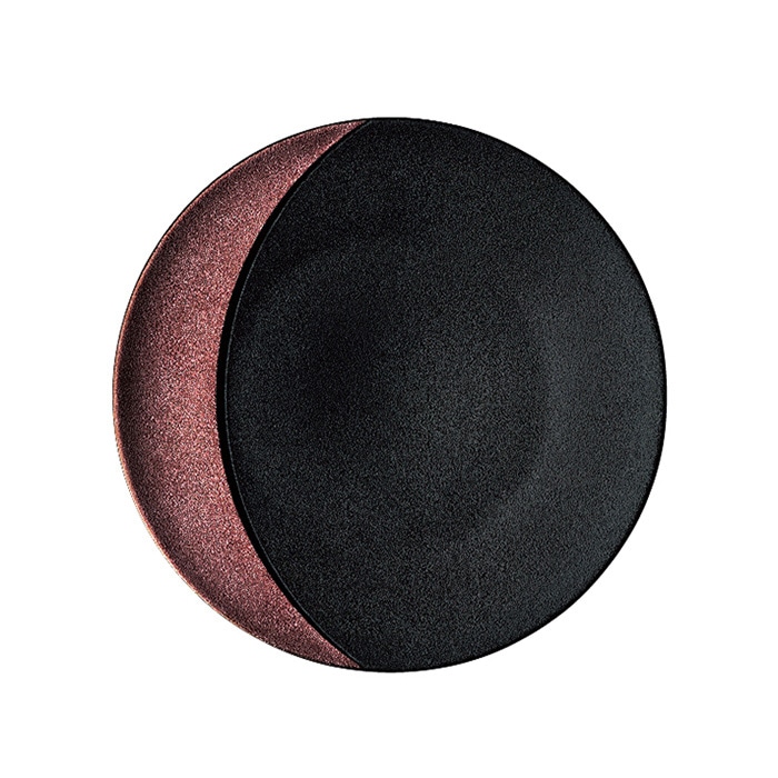 ミヤザキ食器 ラック ポーセレン ムーン メタルフュージョン ラウンドプレート 11cm ブロンズ RA11321MOBB 1個（ご注文単位24個）【直送品】