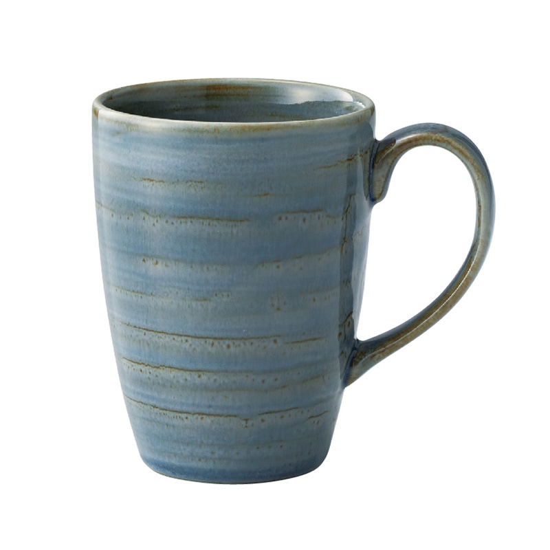 ミヤザキ食器 ラック ポーセレン スポット マグ 360cc ブルー RA03014SPBL 1個(ご注文単位6個)【直送品】