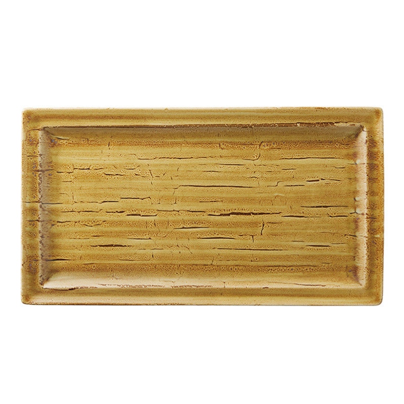 ミヤザキ食器 ラック ポーセレン スポット レクタンギュラープレート 38cm クリーム RA38021SPCR 1個(ご注文単位6個)【直送品】