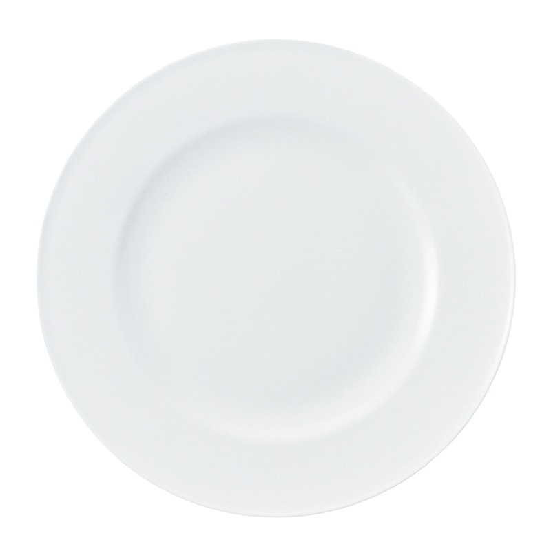 ミヤザキ食器 ラック ポーセレン ブラーボ リムプレート 32cm RA32901BRWH 1個（ご注文単位6個）【直送品】