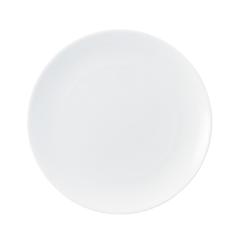 ミヤザキ食器 ラック ポーセレン ブラーボ フラットプレート 17cm RA17921BRWH 1個（ご注文単位24個）【直送品】