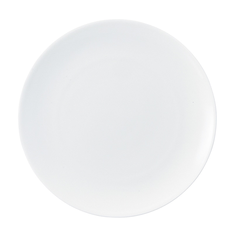 ミヤザキ食器 ラック ポーセレン ブラーボ フラットプレート 27cm RA27921BRWH 1個（ご注文単位12個）【直送品】