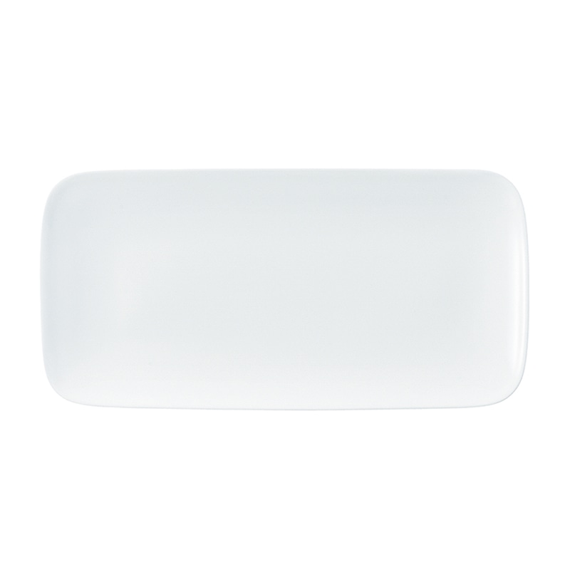 ミヤザキ食器 ラック ポーセレン ブラーボ レクタンギュラープレート 27.5cm RA28911BRWH 1個(ご注文単位12個)【直送品】