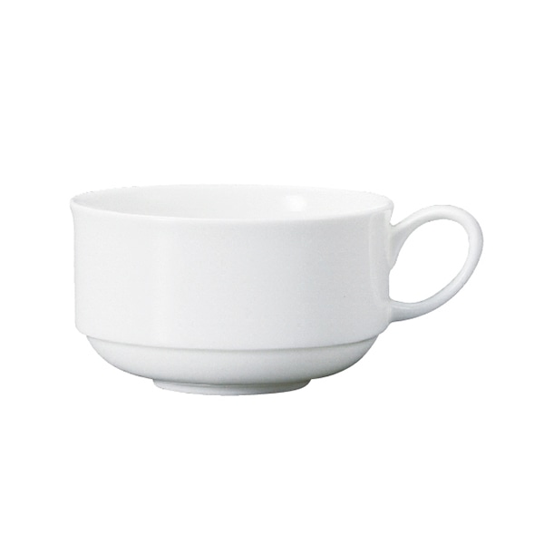 ミヤザキ食器 ラック ポーセレン ブラーボ カップ 190cc RA02904BRWH 1個（ご注文単位12個）【直送品】