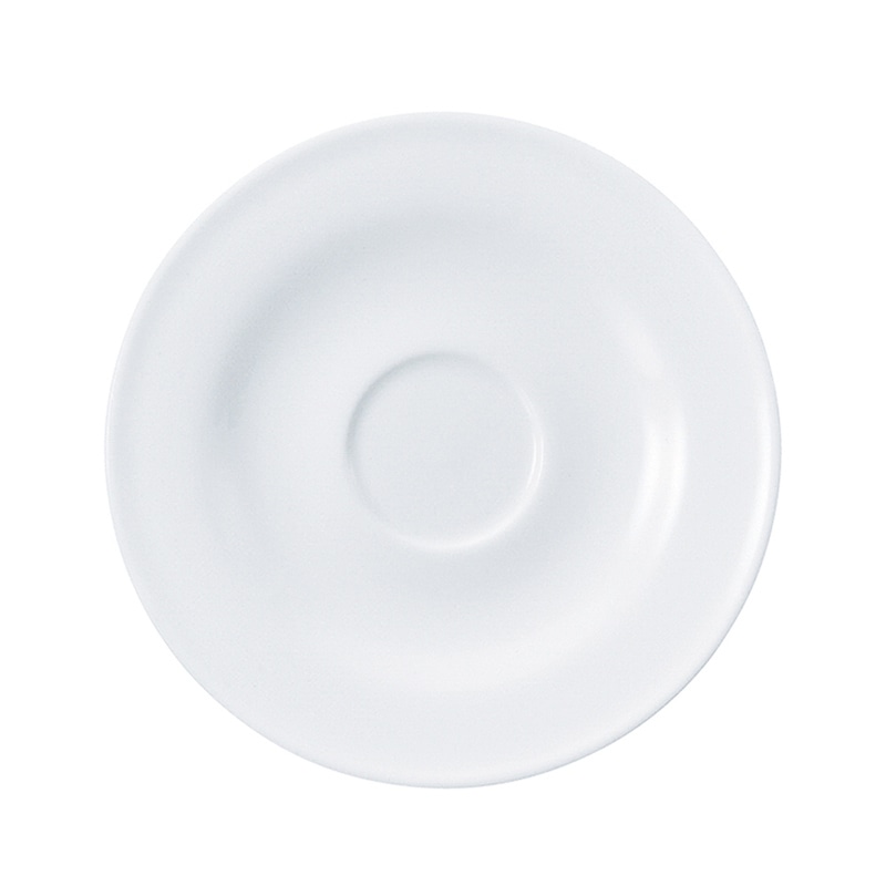 ミヤザキ食器 ラック ポーセレン ブラーボ 兼用ソーサー 15.5cm RA01905BRWH 1個（ご注文単位12個）【直送品】