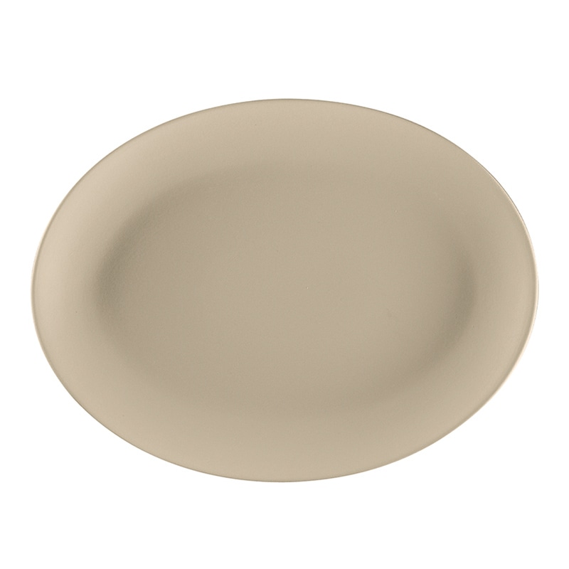 ミヤザキ食器 ラック ポーセレン ラックアース アルジーラ オーバルプラター 36cm RA36011EACR 1個(ご注文単位6個)【直送品】