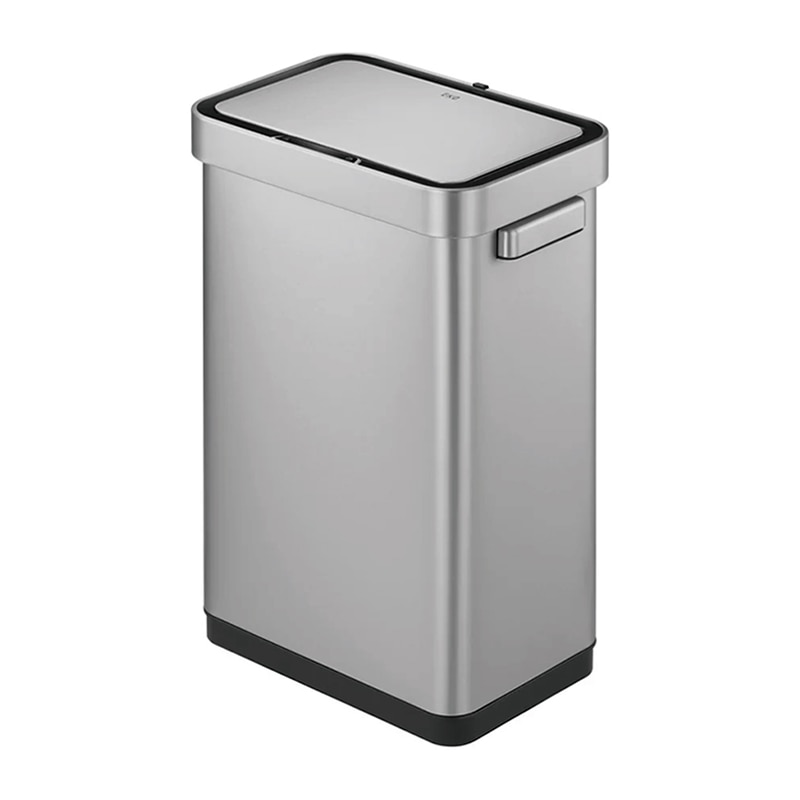 EKO JAPAN 自動開閉ゴミ箱 デラックスミラージュ Tセンサービン 45L シルバー EK9378MMT-45L 1台（ご注文単位1台）【直送品】