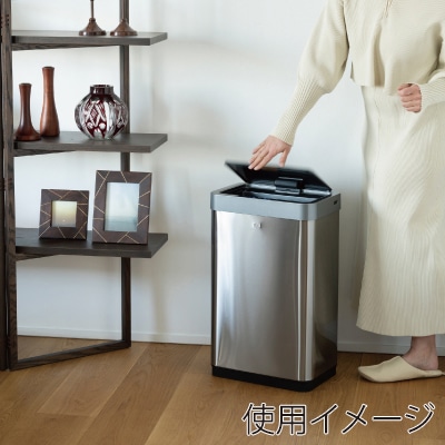 EKO JAPAN 自動開閉ゴミ箱 ミラージュX センサービン 30L シルバー EK9260RMT-30L 1台(ご注文単位1台)【直送品】
