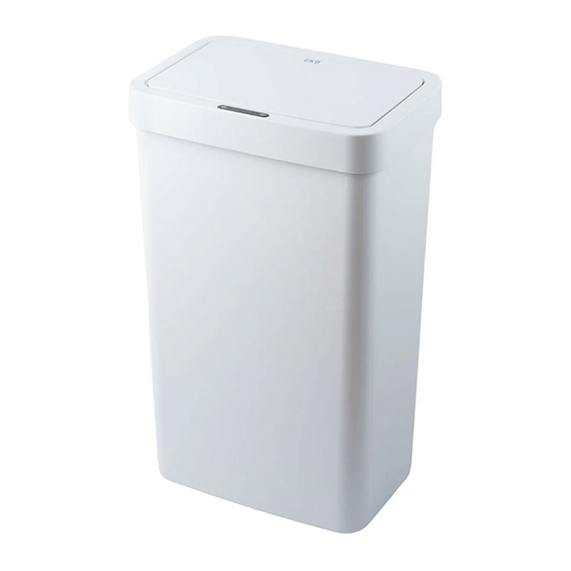 EKO JAPAN 自動開閉ゴミ箱 ハナ センサービン 50L ホワイト EK6226P-50L-WH 1台（ご注文単位1台）【直送品】