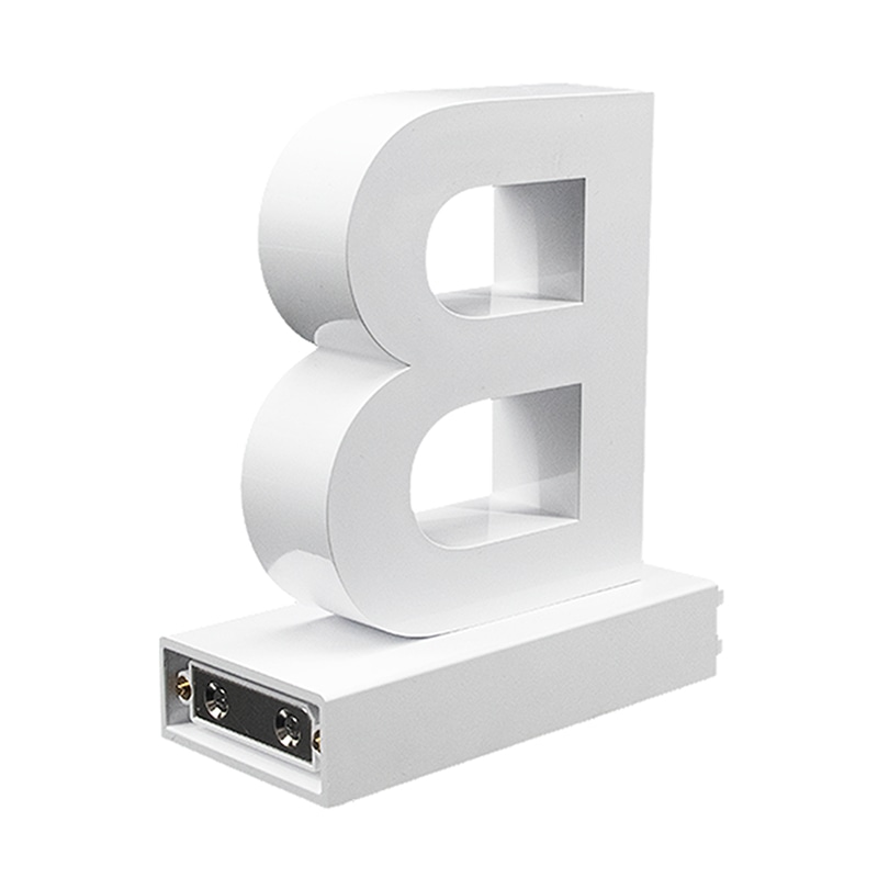 アクリサンデー LEDチャンネル文字 abcMIX マグネット式 H95mm 大文字 B 1個（ご注文単位1個）【直送品】
