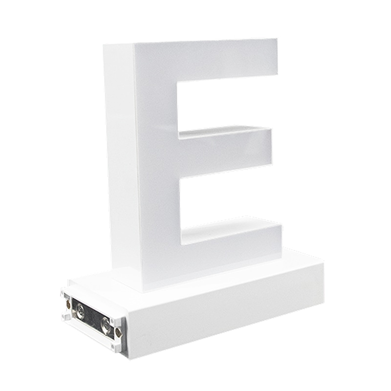 アクリサンデー LEDチャンネル文字 abcMIX マグネット式 H95mm 大文字 E 1個(ご注文単位1個)【直送品】