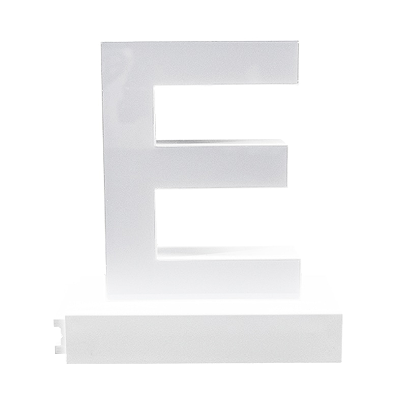 アクリサンデー LEDチャンネル文字 abcMIX マグネット式 H95mm 大文字 E 1個(ご注文単位1個)【直送品】