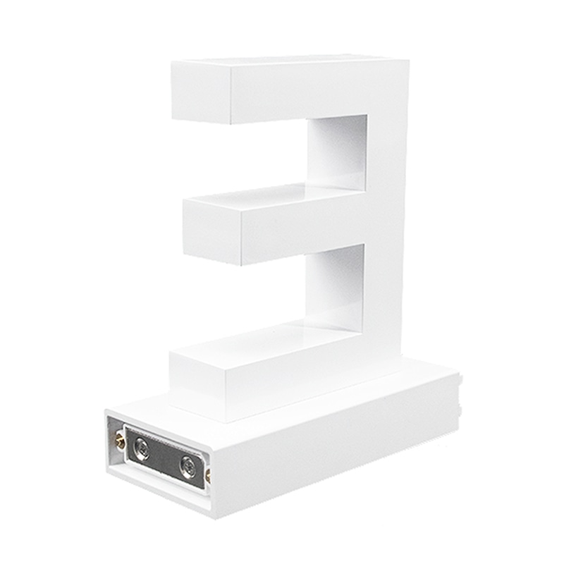 アクリサンデー LEDチャンネル文字 abcMIX マグネット式 H95mm 大文字 E 1個(ご注文単位1個)【直送品】