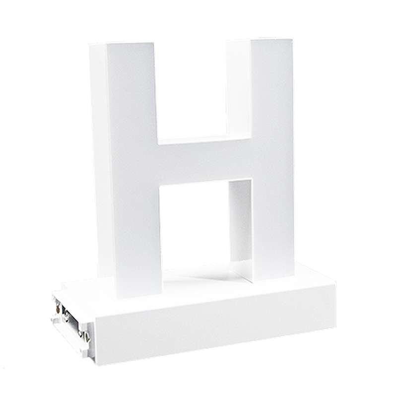 アクリサンデー LEDチャンネル文字 abcMIX マグネット式 H95mm 大文字 H 1個(ご注文単位1個)【直送品】