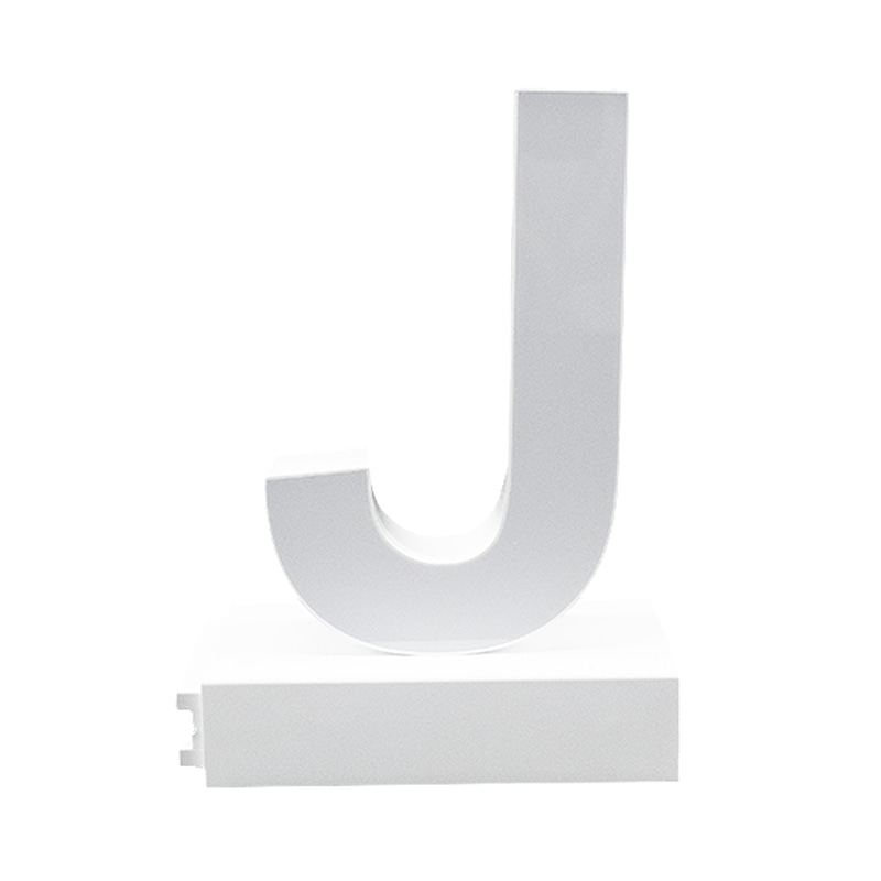 アクリサンデー LEDチャンネル文字 abcMIX マグネット式 H95mm 大文字 J 1個(ご注文単位1個)【直送品】