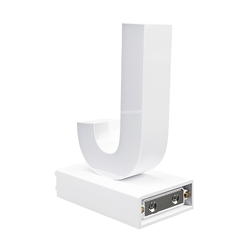 アクリサンデー LEDチャンネル文字 abcMIX マグネット式 H95mm 大文字 J 1個(ご注文単位1個)【直送品】