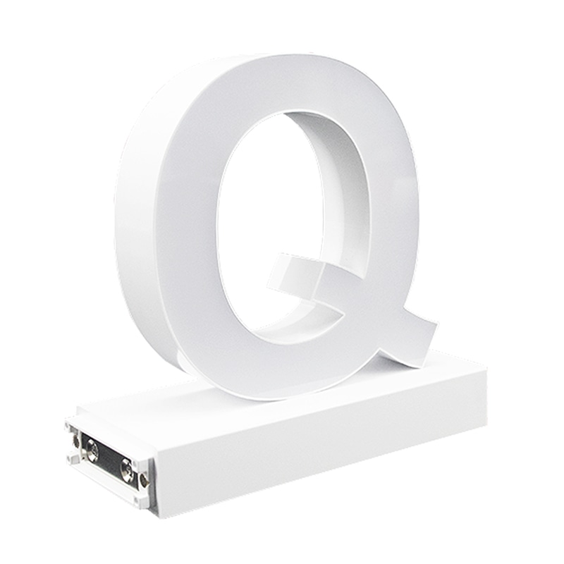 アクリサンデー LEDチャンネル文字 abcMIX マグネット式 H95mm 大文字 Q 1個(ご注文単位1個)【直送品】