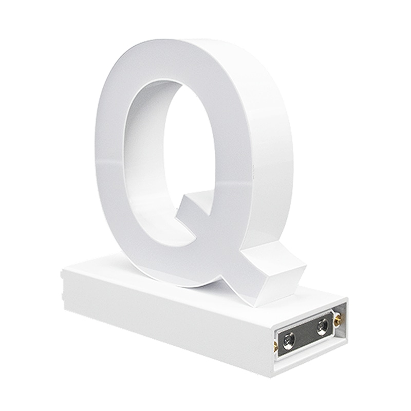 アクリサンデー LEDチャンネル文字 abcMIX マグネット式 H95mm 大文字 Q 1個(ご注文単位1個)【直送品】