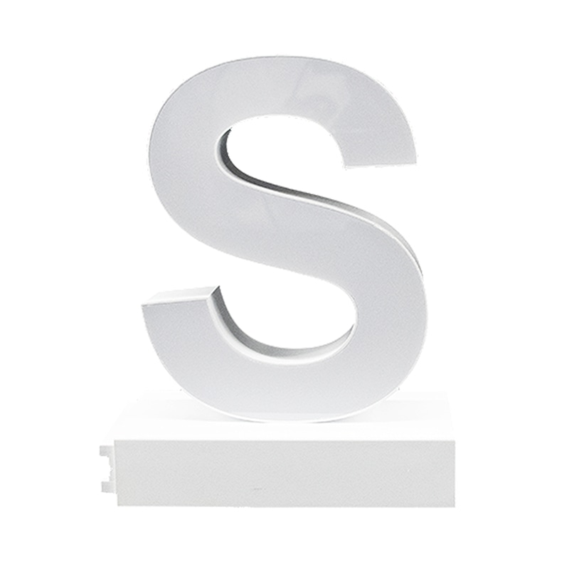 アクリサンデー LEDチャンネル文字 abcMIX マグネット式 H95mm 大文字 S 1個(ご注文単位1個)【直送品】