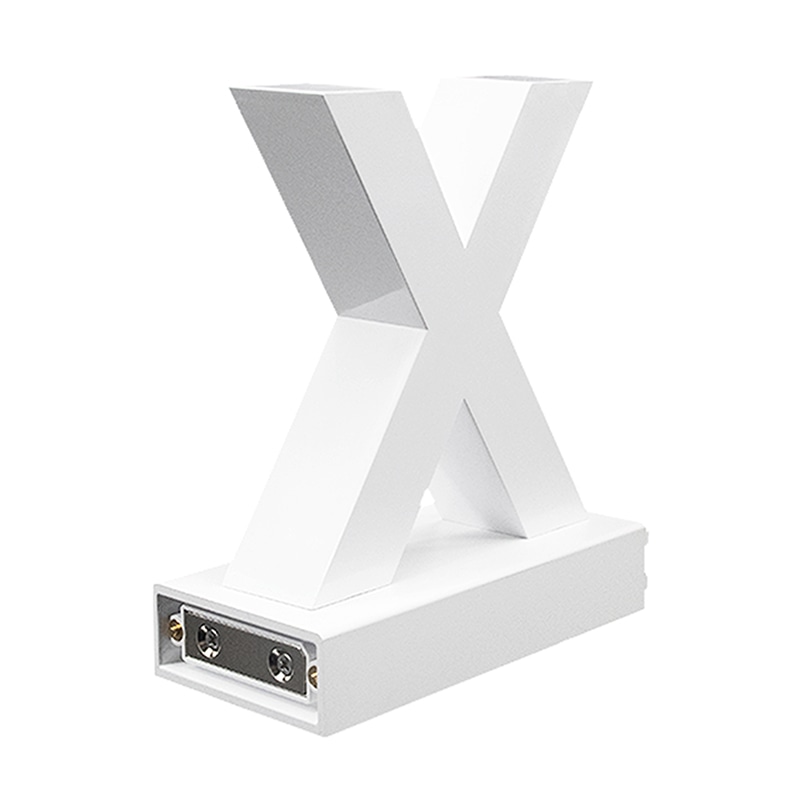 アクリサンデー LEDチャンネル文字 abcMIX マグネット式 H95mm 大文字 X 1個(ご注文単位1個)【直送品】